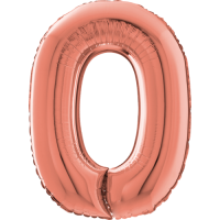 Giant Rose Gold 0 balloon