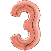 Giant Rose Gold 3 balloon