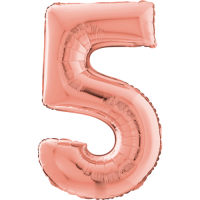 Giant Rose Gold 5 balloon