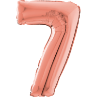 Giant Rose Gold 7 balloon