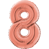 Giant Rose Gold 8 Balloon in a Box Small Image