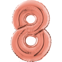 Giant Rose Gold 8 balloon