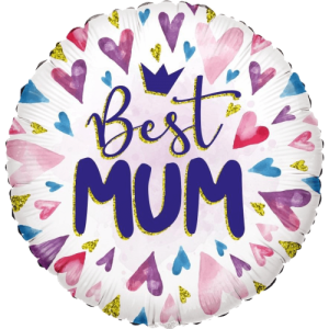 Hearts Best Mum  Balloon in a Box