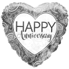 Silver Anniversary Ornaments Balloon in a Box Small Image