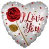 I Love You Rose Balloon in a Box Small Image