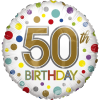 50th Birthday Balloon in a Box Small Image