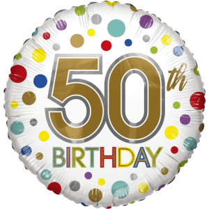 50th Birthday Balloon in a Box