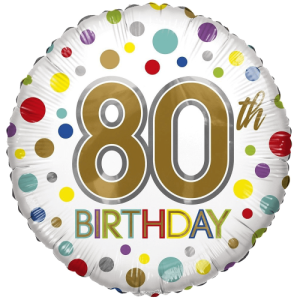 Happy 80th Birthday Balloon in a Box