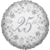 18" Silver 25th Anniversary Balloon in a Box Small Image