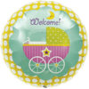 Colourful Welcome Baby Buggy Balloon in a Box Small Image