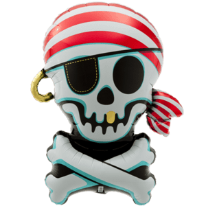 Pirate Jolly Roger Balloon in a Box