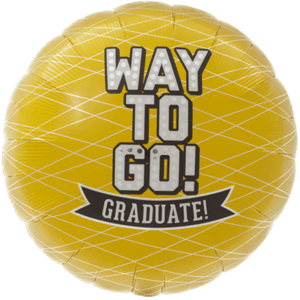 Way To Go Graduate Yellow Balloon in a Box