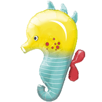 Cute Sea Horse Colourful balloon