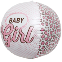 Pink Baby Girl Sphere balloon