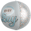 Baby Boy Polkadot Sphere Balloon in a Box Small Image