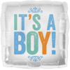 Colourful It's a Boy Block Letters Balloon in a Box Small Image