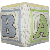 Alphabet Baby Block Cube balloon