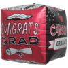 Congrats Graduate Doodles Cube Balloon in a Box Small Image