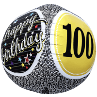 Birthday 100 Milestone Sphere balloon
