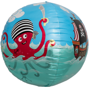Octopus Pirate Fun Sphere Balloon in a Box