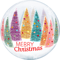 Christmas Trees & Snowflakes balloon