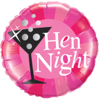 Pink Hen Night Cocktails balloon