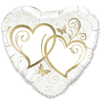 36" Mega Entwined Hearts balloon