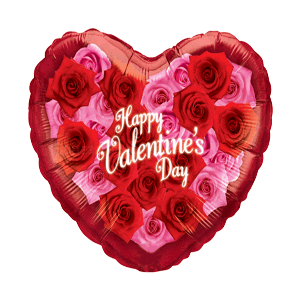 Roses On Valentines Day Balloon in a Box