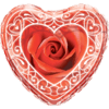 Framed Rose Bud Balloon in a Box Small Image