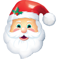 Happy Santa balloon