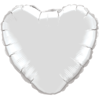 Silver Heart balloon