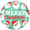 Ho Ho Ho Christmas Santas Balloon in a Box Small Image