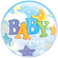 Sleepy Time Baby Boy balloon