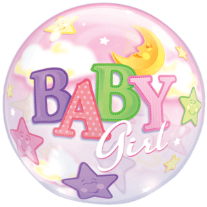 Sleepy Time Baby Girl Balloon in a Box