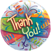 Thank You Swirling Streamers Bubble Balloon in a Box Small Image