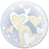 White & Ivory Floating Bubble  Balloon in a Box Small Image