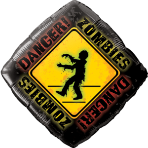 Danger! Zombies crossing Balloon in a Box