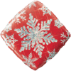 Red Diamond Holographic Snowflake Balloon in a Box Small Image