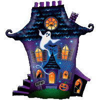 Ghostly Haunted House balloon