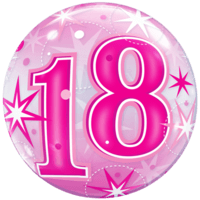 18 Sparkly Birthday Bubble balloon