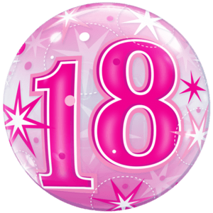 18 Sparkly Birthday Bubble Balloon in a Box