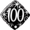 100th Black & Silver Balloon in a Box Small Image
