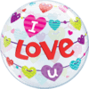 22" I Love U Heart Banners Balloon in a Box Small Image