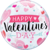 22" Valentine's Arrows & Hearts Pink Balloon in a Box Small Image