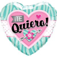 18" Te Quiero Heart balloon
