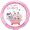 "On Your Christening" Pink Foil Balloon Balloon in a Box Small Image