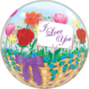I Love You Garden Bubble Balloon in a Box Small Image