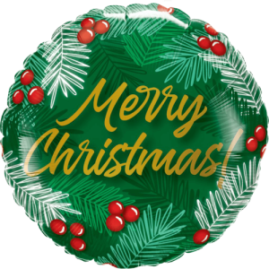 Christmas Greens & Berries Balloon in a Box
