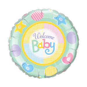 Happy Pastel Welcome Baby Balloon in a Box