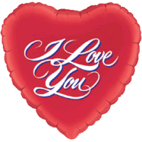 Mega Red Heart Love balloon
